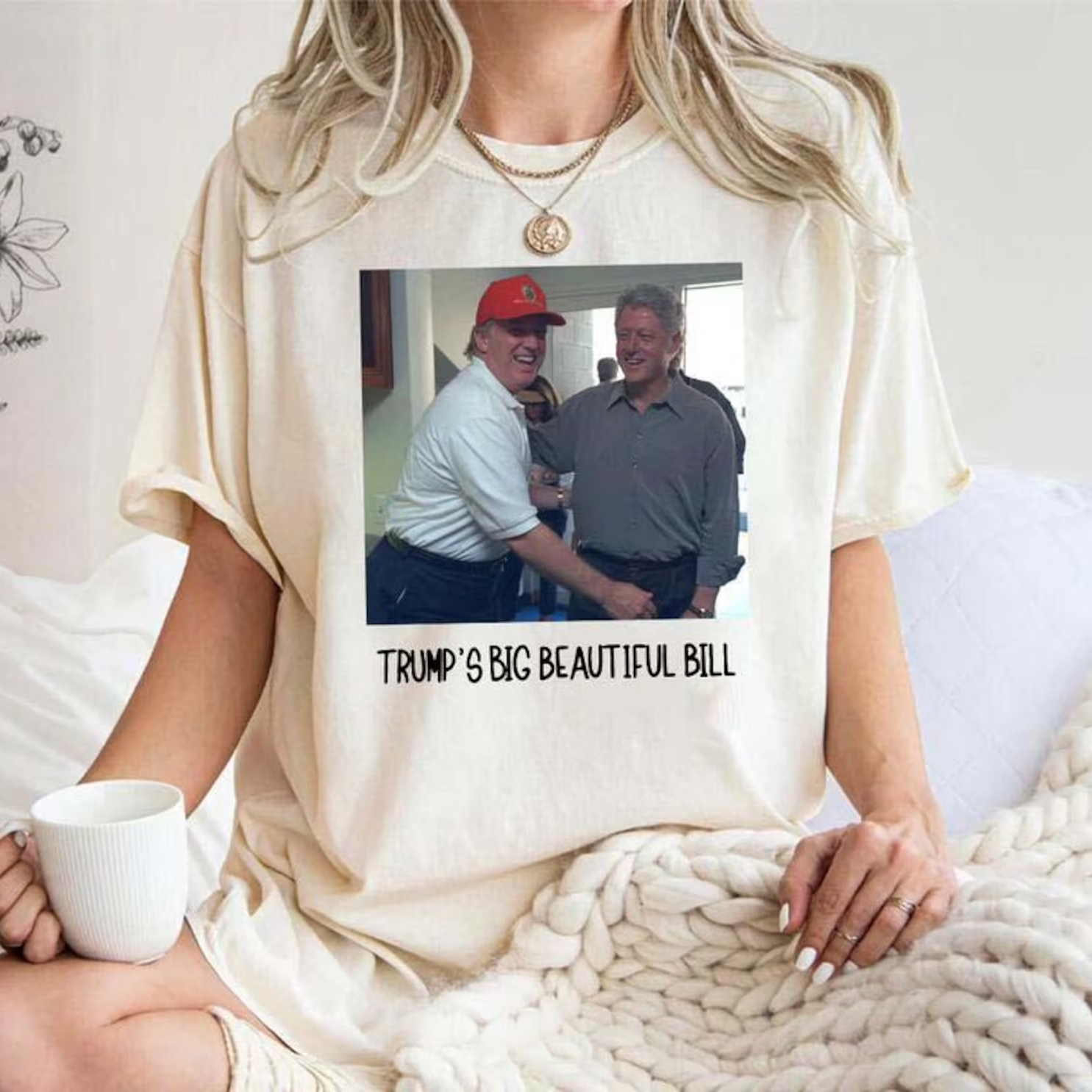 Funny Big Beautiful Bill Clinton Shirt, Christmas Trending Meme Shirt, Trump Bubba Shirt