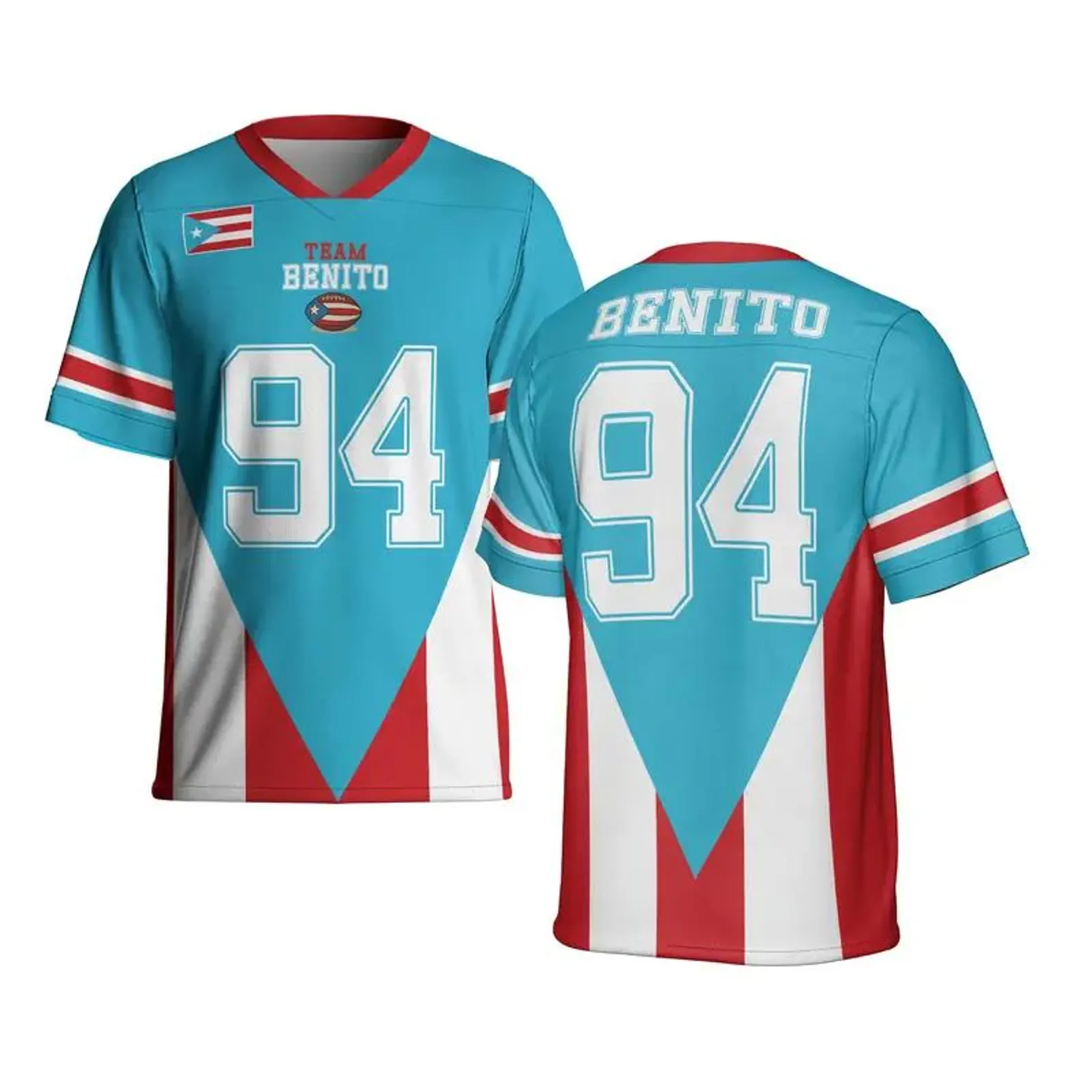 Benito Shirt, Puerto Rican Football Jersey, Halftime Fan Shirt Benito 94 Shirt Urban Style Jersey