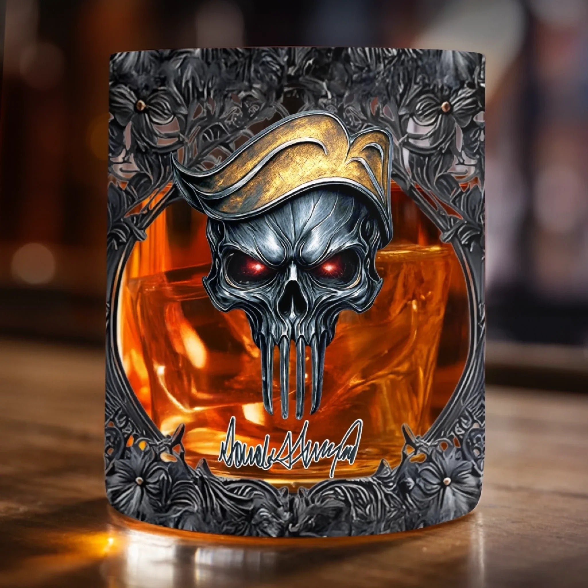 Trump 11oz Whiskey Glass US Patriotic Pride Glass, Luxury Whiskey Glass