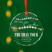 It Was Rare, I Was The Eras Tour Personalized Christmas Glass Ornament, The Eras Tour, Gift For Swifties