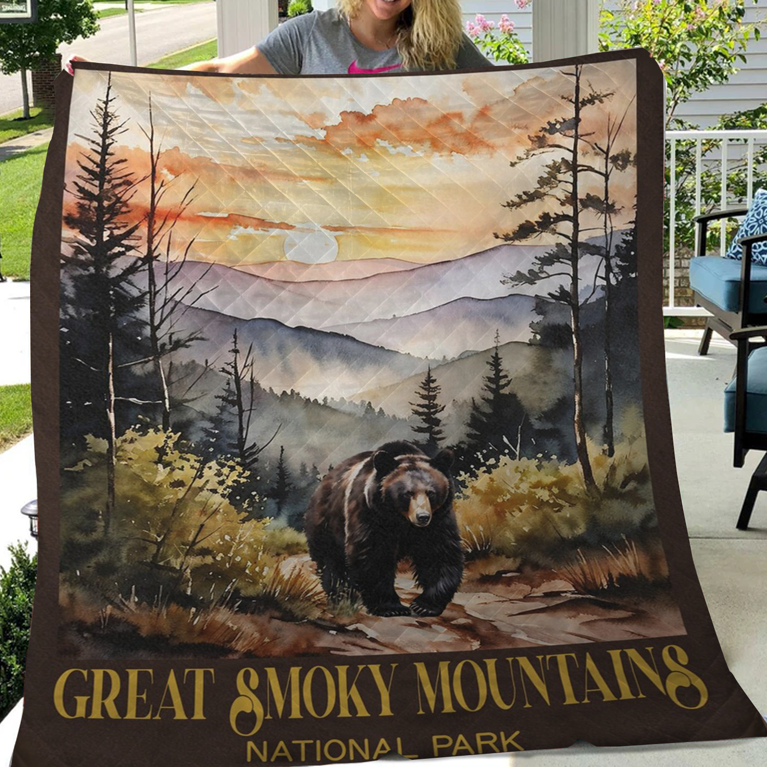 Great Smoky Mountains National Park Blanket, Gift For Travelers, Outdoor Gift