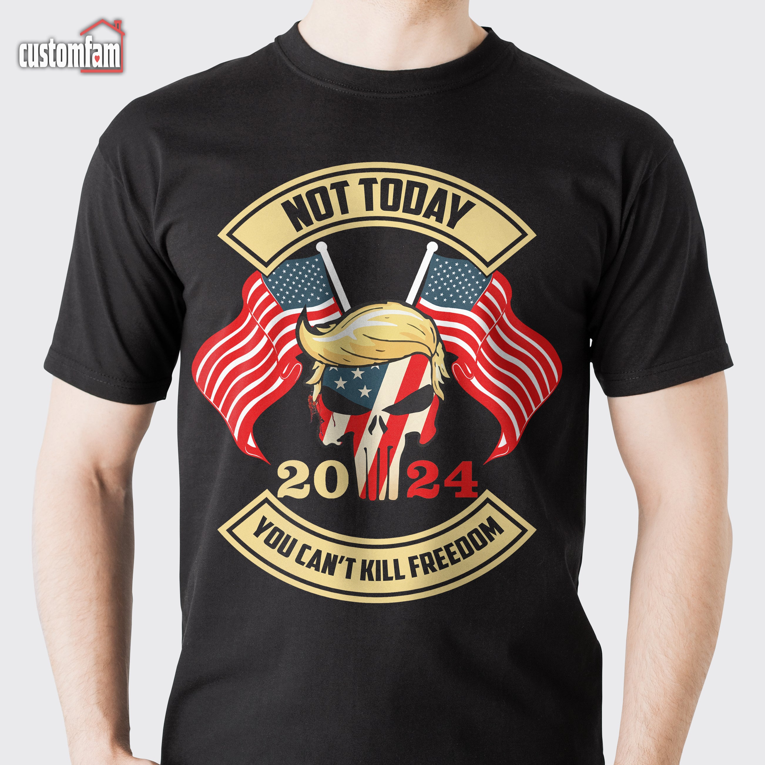 Not Today You Can't Kill Freedom T-Shirt, Patriotic Support Shirt, Political Statement Gift