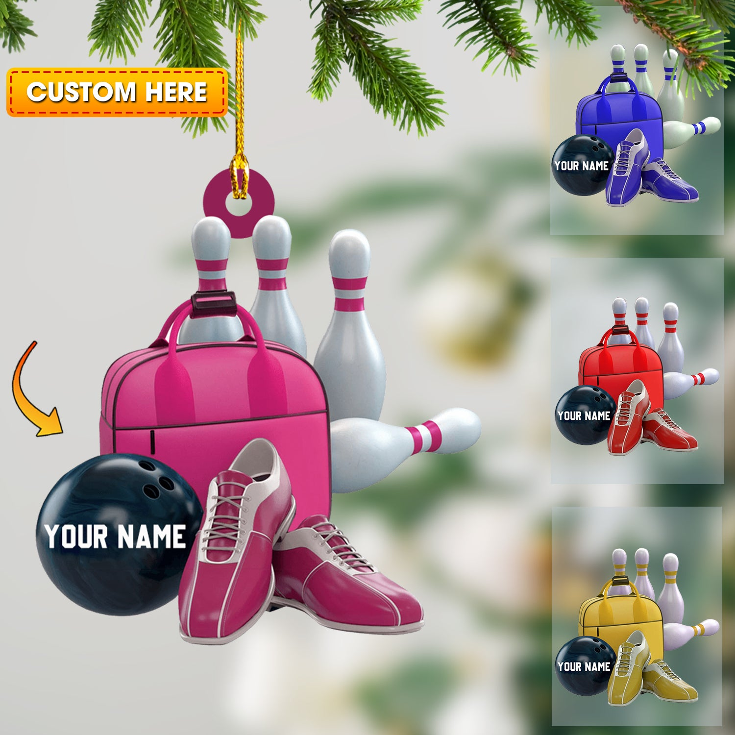 Custom Bowling Shoes, Custom Bowling Shoes Ornaments For Bowling Lovers