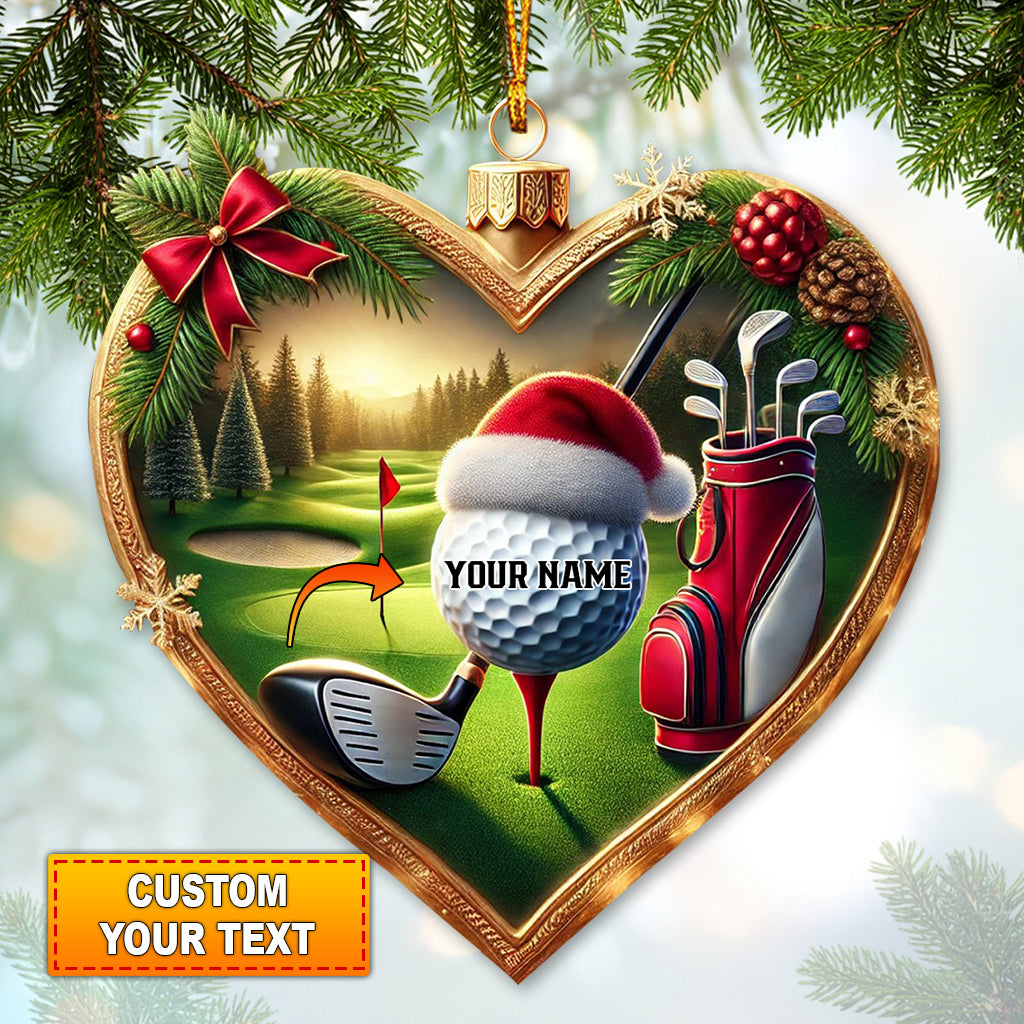 Christmas Ornaments For Golfers, Unique Golf Gift, Golf Xmas Ornaments