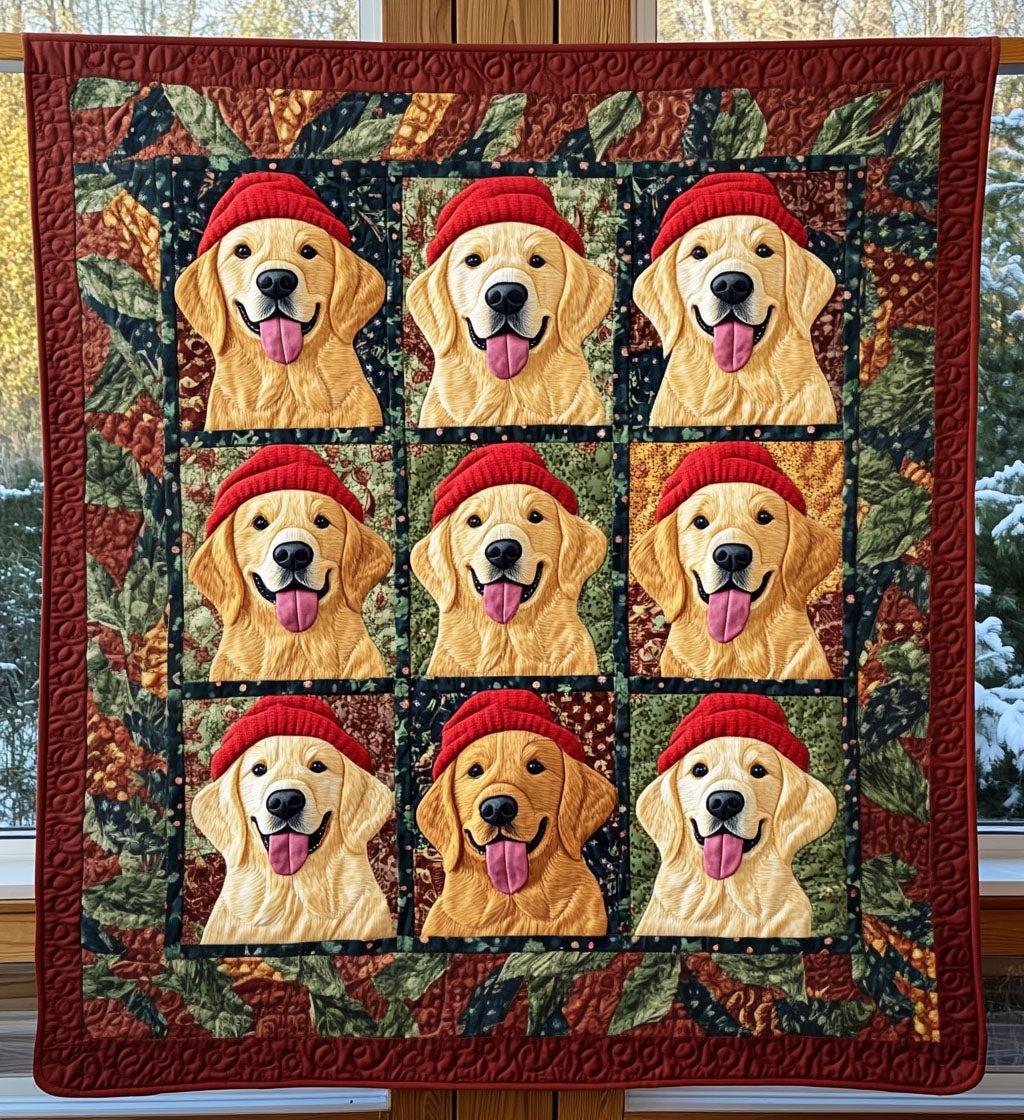 Golden Retriever Art Blanket, Bedroom Decor, Gift For Dog Lovers