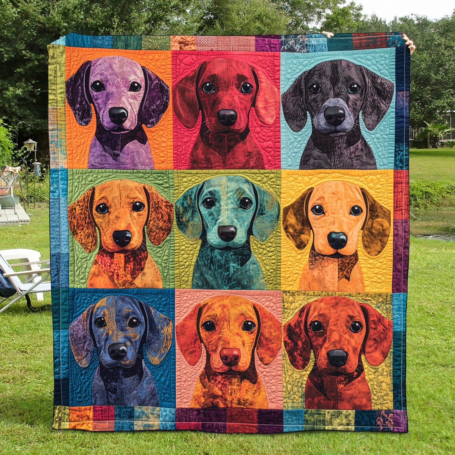 Cute Dachshund Blanket, Bedroom Decor, Gift For Dog Lovers