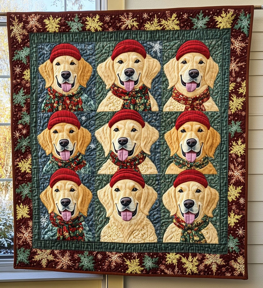 Cute Golden Retriever Art Blanket, Bedroom Decor, Gift For Dog Lovers